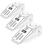 Door Stop Alarm, Door Stopper with 120DB Security Alarm, Floor Wedge Doorstop for Travel Apartmen...