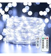 Fairy Lights Plug in, 33Feet 100 LED USB Powered Twinkle Lights with Timer and Remote, Starry Str...