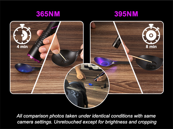 uv flashlight rechargeable