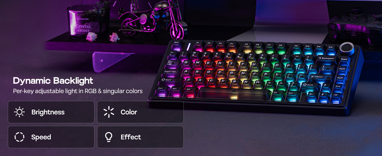 F75 wireless gaming keyboard