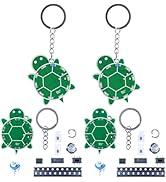 BANRIA 2pcs DIY Turtle Soldering Practice Kit - Turtle Keychain Soldering Project Kit with SMD LE...