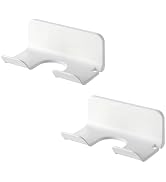 horwia 2Pcs Hair Dryer Holder, with Plug and Cord Organizer, Hair Dryer Hook Wall Mounted, No-Dri...