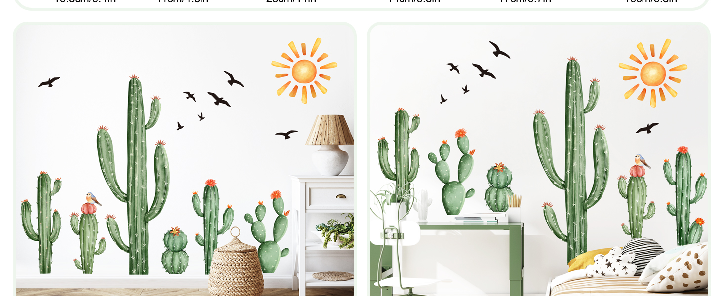 cactus wall decals