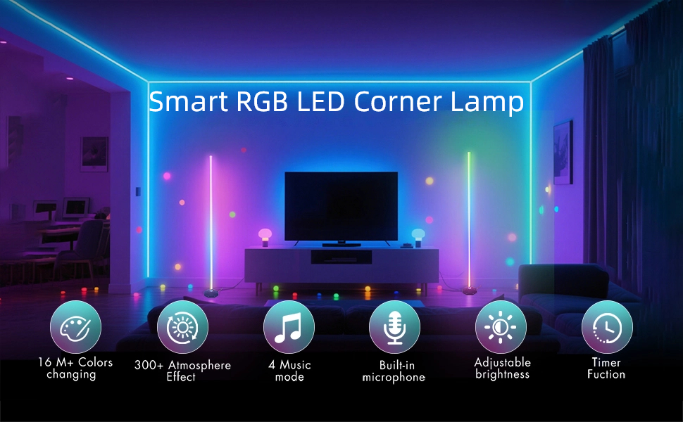 PTVGS Smart RGB LED Corner Lamp