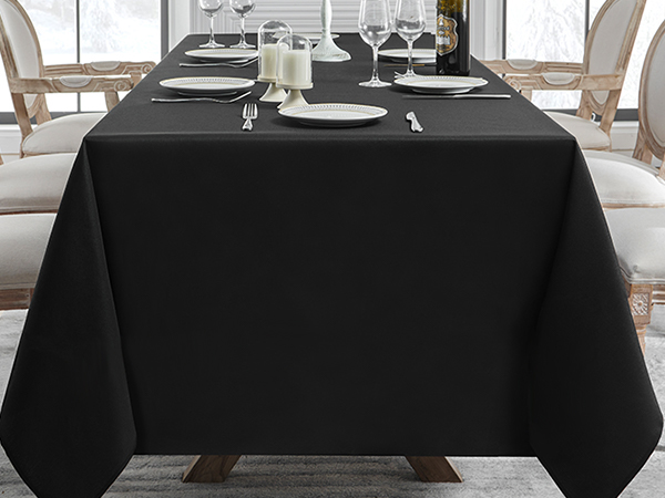 VidaFete rectangle tablecloth black tablecloth
