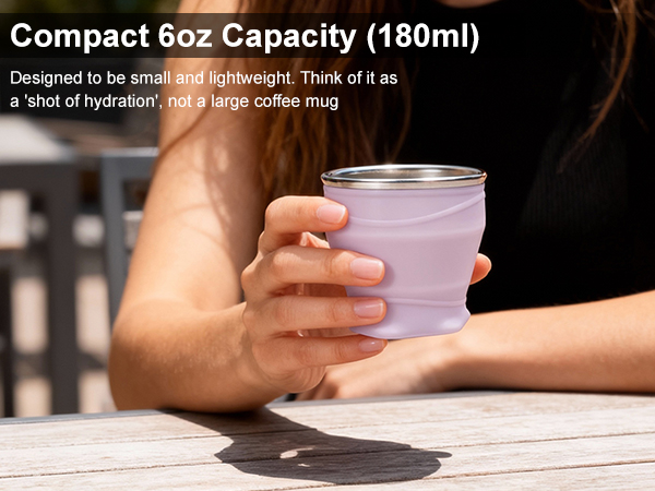 Compact 6oz Capacity