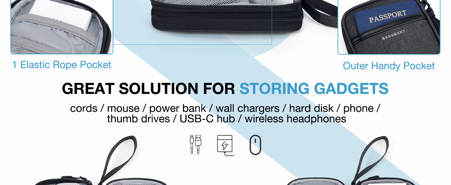Travel Cable Organizer Case