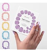 CurvLife TabQueen Strong Hold Nail Adhesive Jelly Tabs for Press On Nails – 10 Sheets 180pcs 18 S...