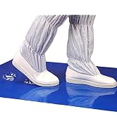 AAwipes 150 Sheets 18" x 36" Adhesive Mats (Blue Sticky Mats, Case of 5 Packs, 30 Sheets/Packs) C...