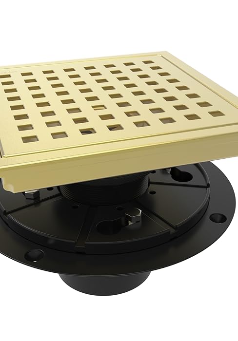 gold shower drain