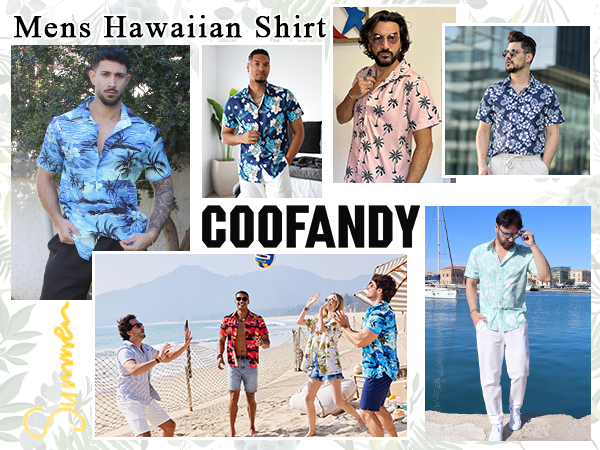 mens hawaiian button down shirt