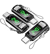 PnTnFly 3 Pack 240W USB C Adapter with Digital Display,Voltage Current Power Meter Tester 80Gbps ...