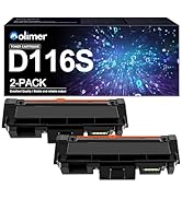 MLT-D116S D116S Black Toner Cartridge(2-Pack) Replacement for Samsung MLT-D116S Toner Cartridge B...