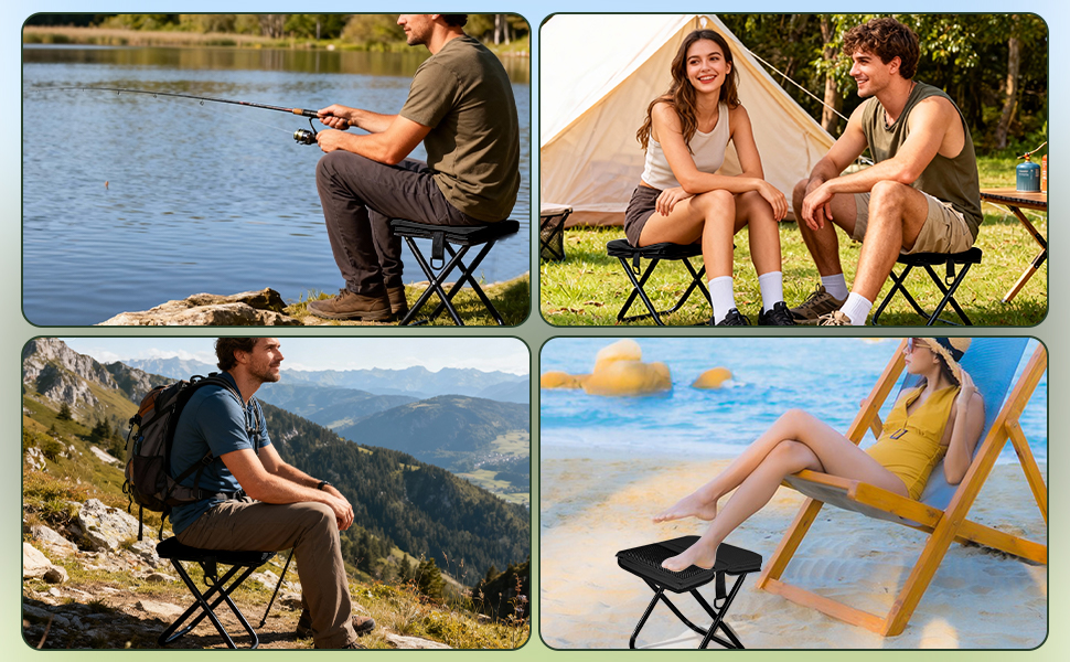 Ultra-Thin Portable Folding Stool