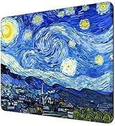Niniubye Mouse Pad, 30% Thicker Van Gogh Theme Computer Mousepad, Anti-Slip Rubber Mouse Mat with...