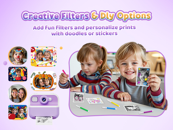 kids camera instant print