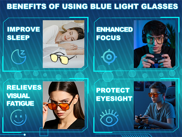 FEISEDY Gaming Blue Light Blocking Glasses for Woman Men Fashion Computer Eyeglasses G2835
