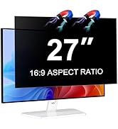 LUSA DESIGN 27 Inch Computer Privacy Screen for 16:9 Aspect Ratio Widescreen Monitor, Eye Protect...