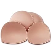 WMugthome 3 Pair Sewn Bra Pads Inserts for Women's Sports Yoga Bra to Hide Nipples or Bra Inserts...