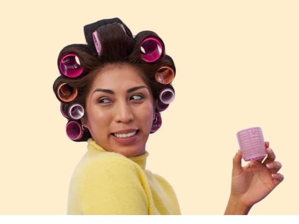 Woman with rollers