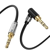 REOFINE 3.5mm Audio Cable Aux Cable 90 Degree Right Angle 1/8 TRS Cord Compatible with Car Stereo...