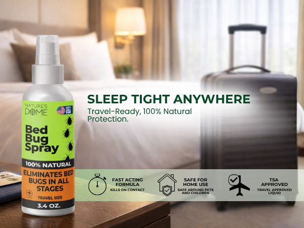 Plant based bed bug spray geraniol and cinnamon oil