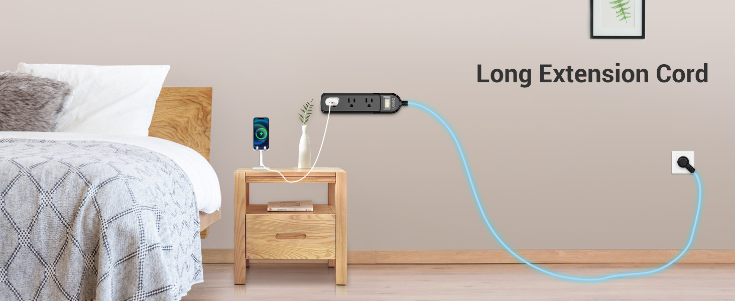 extension cord with multiple outlets