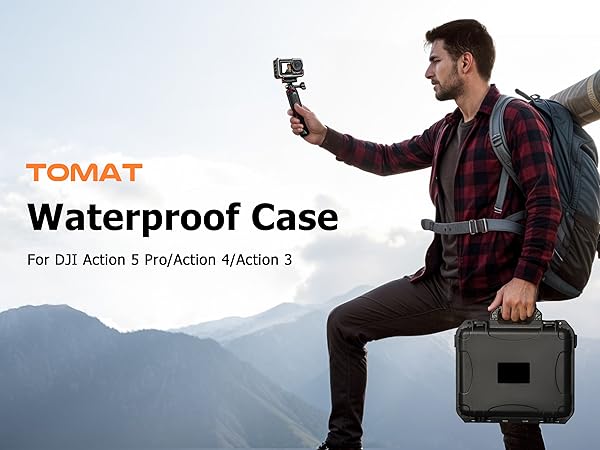 Osmo Action 5 Pro Hard waterproof Case tavel Bag for dji action 5 4 3 accessories