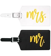 2 Pack Wedding Gifts Mr and Mrs Gifts Tags Bridal Shower Gifts Honeymoon Vacation Travel Essentia...