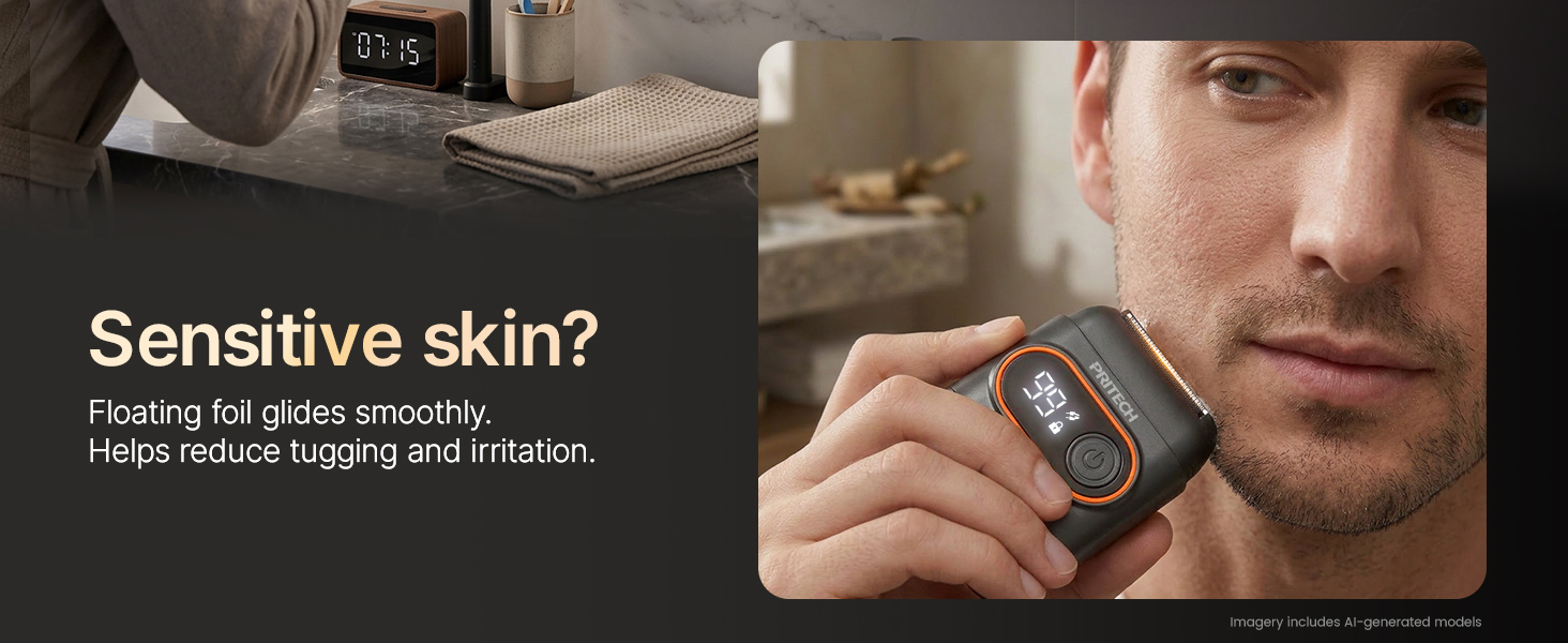 3D floating foil helps reduce tugging and irritation.