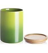 SWEEJAR Ceramic Food Storage Jar, Stackable Kitchen Canisters, Containers with Airtight Seal Wood...