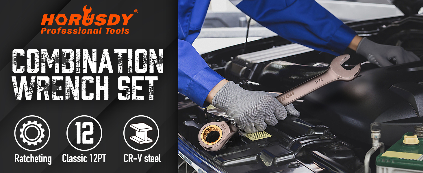 Ratcheting Wrench Set Set
