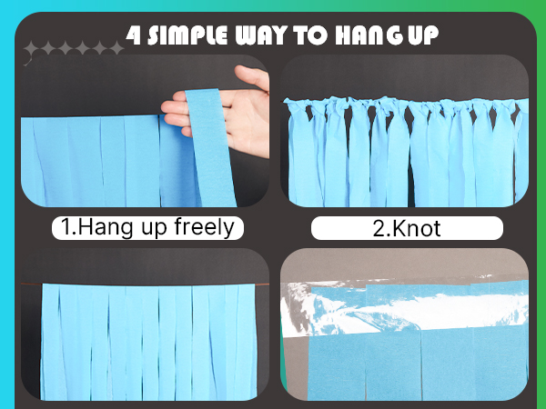 Blue Crepe Paper