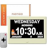 2025 New, Digital Clocks, 7'' Dementia Clock with Date and Time for Elderly, Auto-Dimming, 12 Rem...