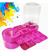 New Paint Brush Cleaner with Paint Tray, Water Circulation Brush Rinser with Brush Holder, Waterc...