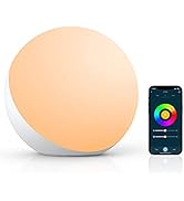 Hifree Smart Table Lamp, Bedside Lamps for Bedrooms Compatible with Alexa and Google Home, Dimmab...