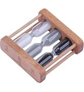 Khaki Creative 1/3/5 Minute Wooden Sand Glass Hourglass Timer Clock Home Decor Kitchen Tools Gift...