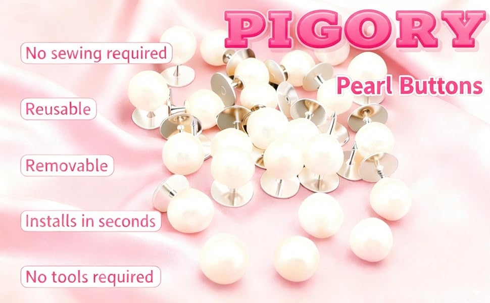 PIGORY Pearl Buttons