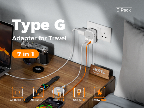 us to UK plug adapter