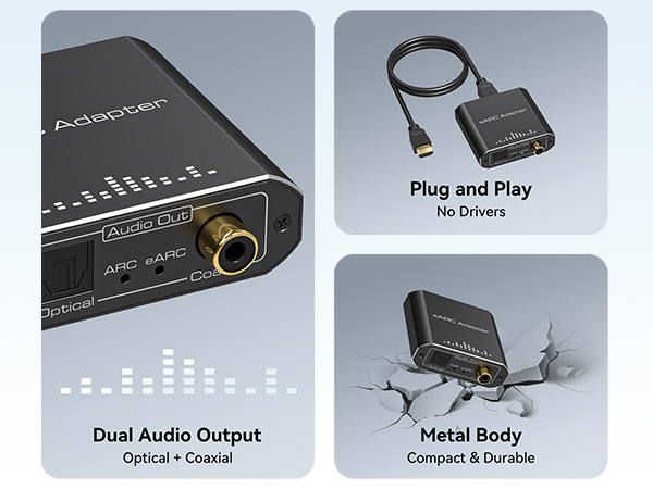 eARC/ARC to Optical Audio Extractor