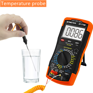 Not only a multimeter, but also a thermometer to test temperature from -4~1832?(-20~1000?)