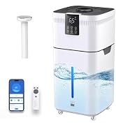30L/7.93Gal Commercial Humidifier for Large Room 3200 sq ft, 1200mL/H Whole House Humidifiers wit...