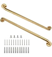 Rackickyer Shower Grab Bar, 2 Pack 32 Inch Gold Bathroom Grab Bar, 1.25