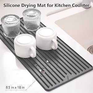Amyandone Dish Drying Mat