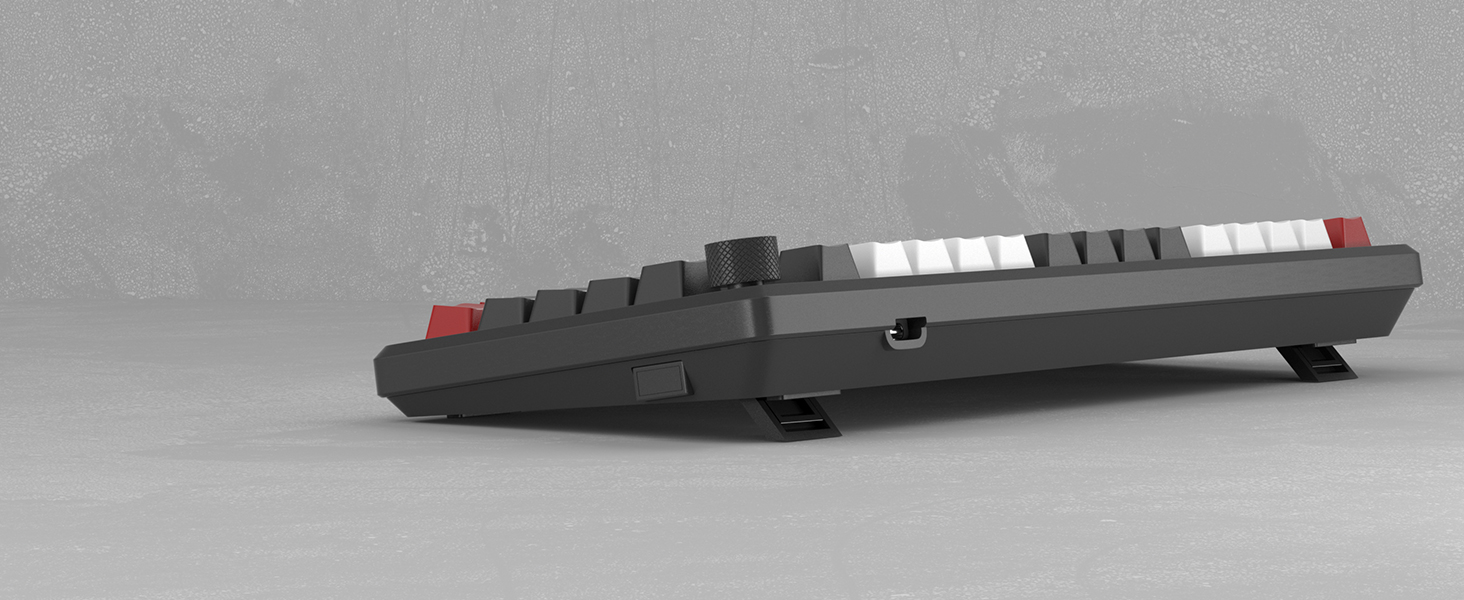 Two-Step Adjustable Keyboard Feet