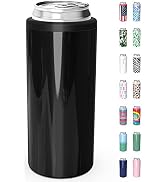 TILUCK Skinny Can Cooler for Slim Beer & Hard Seltzer, Stainless Steel, Doucle-Walled Stainless S...