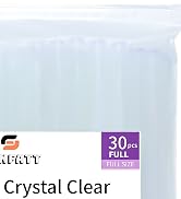 SUNFATT Full Size Hot Glue Sticks,(30 Pcs)8" x 0.43" Crystal Clear Glue Sticks Perfect for Hot Gl...
