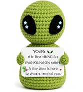 Love Gifts for Him Her Boyfriend Girlfriend, Crochet Alien Valentine's Day Anniversary Birthday G...