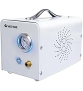 WEST TUNE Lab Diaphragm Vacuum Pump, Portable Oilless Vacuum Filtration Pump for Laboratory Work ...