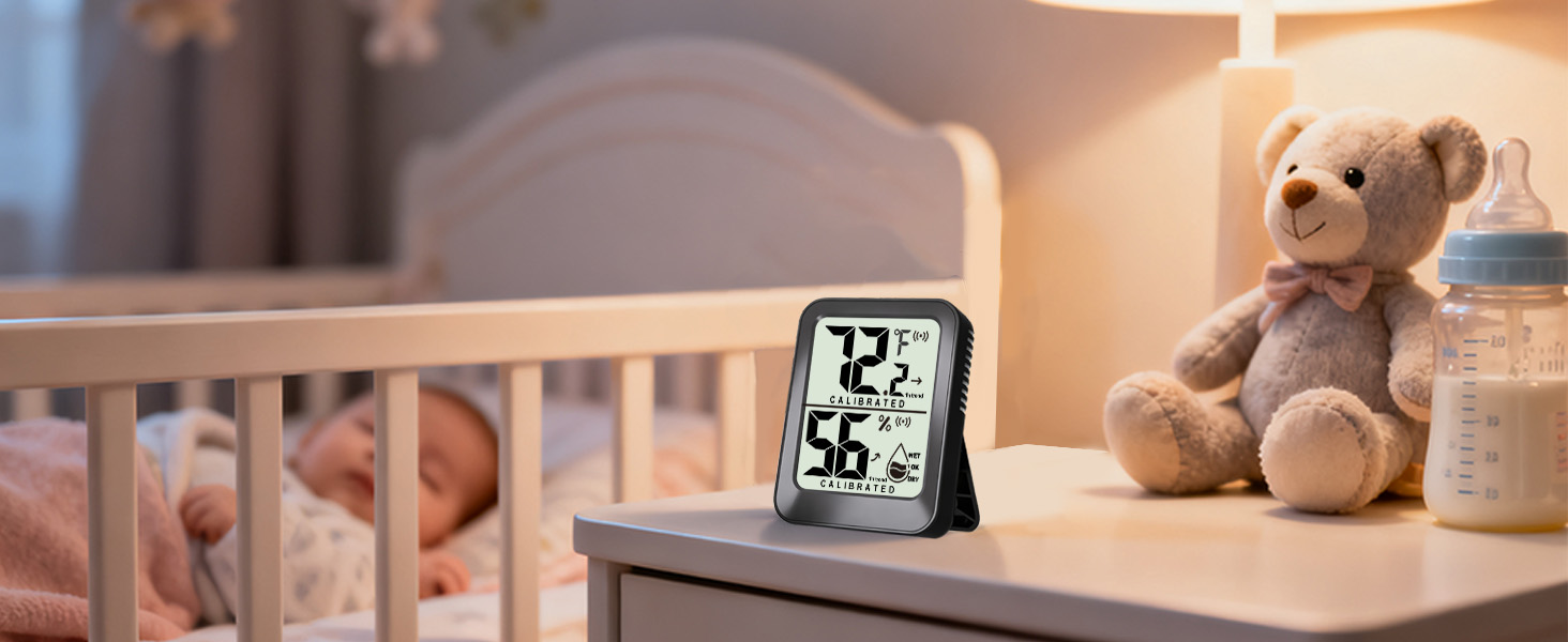 thermometer and humidity gauge for baby room